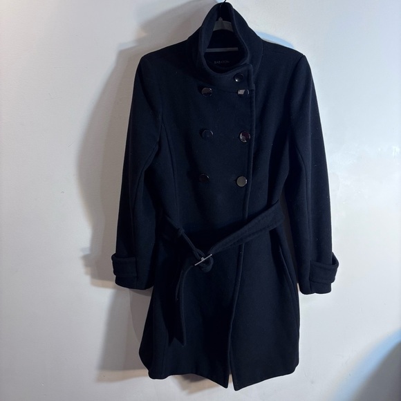 BABATON Sz L Double Breasted Funnel Neck Wool Cashmere Blend Coat by Aritzia - Picture 2 of 11